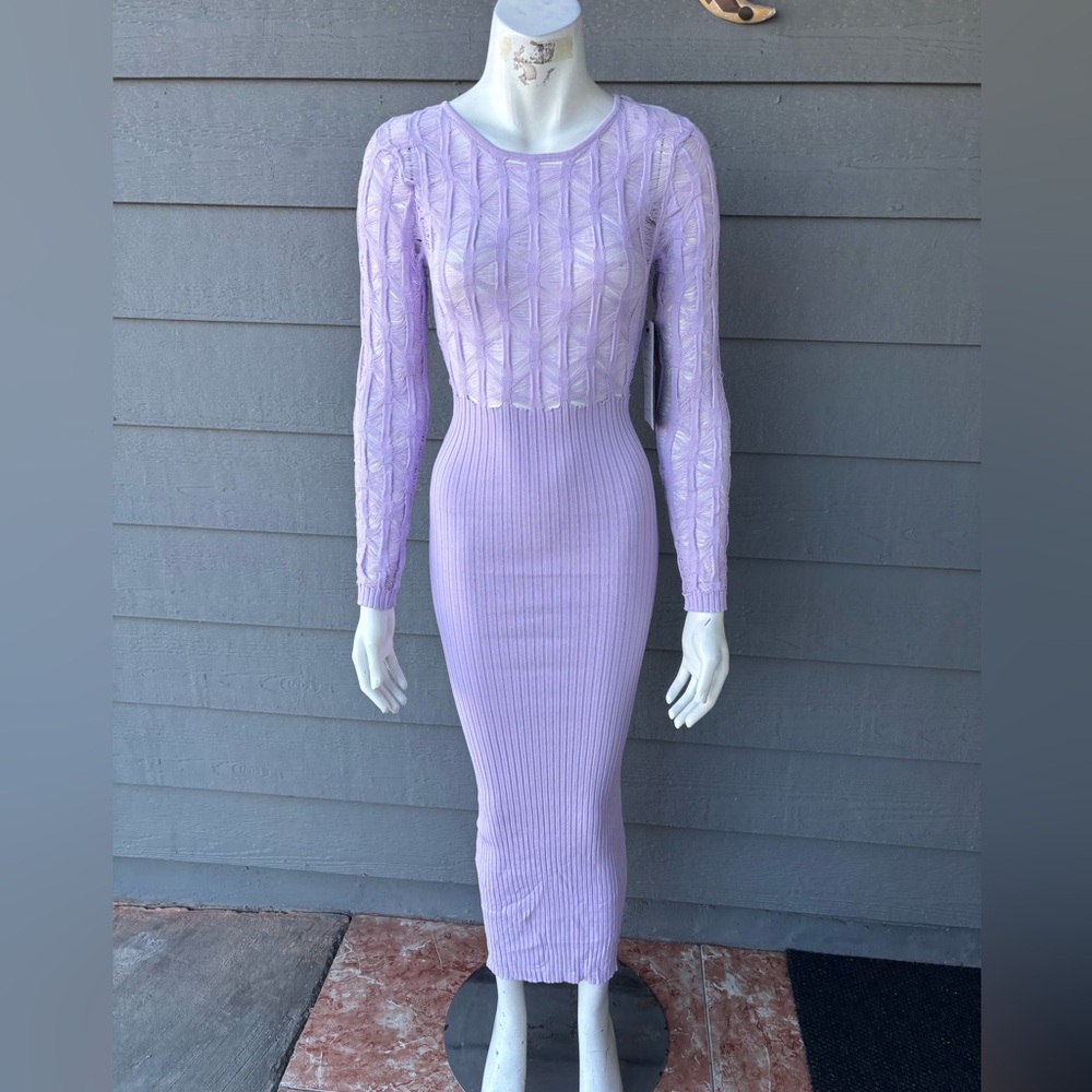 Hera Collection Lilac Long Sleeve Dress